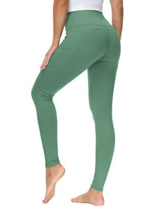 High Demand Arrival Women Yoga <b>Leggings</b> <b>With</b> <b>Pockets</b> Full Length Seamless Stretch Pants For Workout Fitness Women - Product Image 3