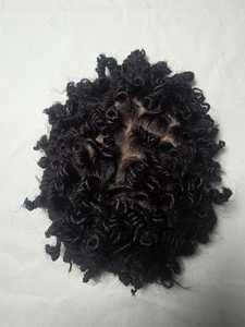 Peluca de Encaje Completo con Cabello Natural Negro Rizado para Hombre, Sistema de Reemplazo Capilar, Ondas Afro 8X10 - Product Image 1