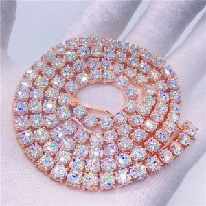 Collier Hip Hop en Moissanite Taille Coussin, Plaqué Or 18K, Argent Sterling 925, Certifié GRA, Bijoux Personnalisés Unisexe pour Fiançailles et Fêtes - Product Image 5