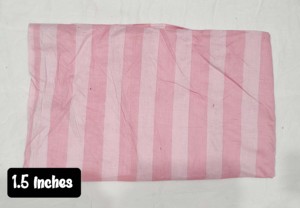 Tela ligera y transpirable 100% algodón con estampado de rayas de 1 pulgada para camisas y vestidos de verano para niñas - Product Image 3