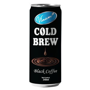 Vinam-Mellow Sugar COLD BREW RTD Black <b>Coffee</b> 240ml Slim Can for Wholesale & Export - Product Image 2