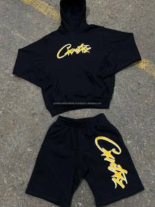 Conjunto Deportivo de Invierno con Bolsillo Oculto y Bordado Personalizado para Hombre, Sudadera con Capucha Gruesa, Conjunto Deportivo Informal con Logotipo Personalizado al por Mayor - Product Image 5