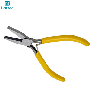 Professional Flat Nose Jewelry Pliers Durable Yellow Rubber Grip <b>Wire</b> Straightening Forming <b>Craft</b> Tool for Jewelry Making - Product Image 4