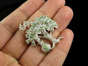 Colgante de Moissanita Tallada en Forma de Árbol de Dinero y Dólar, Chapado en Oro, Plata 925, Lujoso, Certificado, Estilo Hip Hop, Regalos - Product Image 3