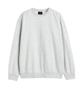 เสื้อสเวตเตอร์ลำลองสำหรับผู้ชายเปิดไหล่ตกไซส์ไซส์เสื้อสเวตเตอร์ผ้าฝ้ายสำหรับฤดูหนาวระบายอากาศได้ดี - Product Image 1