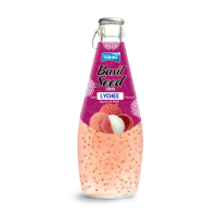 Groothandel 290Ml Glazen Fles Private Label Tan Do Basilicum Zaad Lychee/Lychee Smaak Gedroogde Stijl Fruit Groentesap Frisdranken