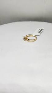 Bague élégante pour femme en or 9 carats, couleur HI, SI, diamant naturel 0,17 ct, plaqué rhodium, certifiée IGI, bijoux fins légers de luxe - Product Image 3
