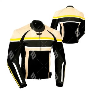 Veste en cuir de course personnalisée de haute qualité avec logo, coupe-vent et respirante, pour moto et activités de plein air, prix abordable - Product Image 4