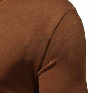 Sweat-shirts à capuche zippés pour hommes, coupe ample et épaules tombantes, style vintage, en molleton bouclette thermique à manches longues - Product Image 6