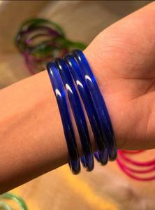 Wholesale Indian Style Trendy Geometric Imitation Pearl Churiya Kashmiri <b>Bangle</b> Set Wedding Handmade <b>Copper</b> Alloy Bridal <b>Bangles</b> - Product Image 4