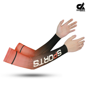 Manchons de cyclisme DUBBIX INDUSTRIES respirants et anti-UV – Logo d'équipe personnalisé 100 % polyester unisexe - Product Image 4