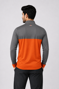 Camiseta de Manga Larga para Hombre de Alta Calidad, Corte Regular, Ecológica, Transpirable, Antiarrugas, con Estampado Serigrafiado en la Parte Delantera y Media Cremallera - Product Image 3