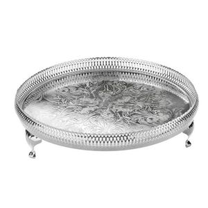 Assiette de service rectangulaire en métal poli, solide et minimaliste, compatible lave-vaisselle - Product Image 3