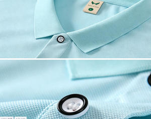 Camisa de Manga Corta Azul Claro para Hombre, 100% Algodón Tejido, Transpirable, Diseño Casual con Botones, Corte Regular, con Bolsillos - Product Image 3