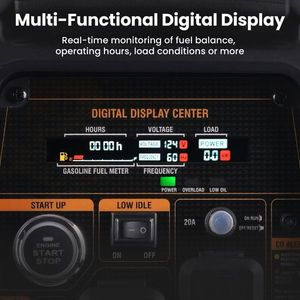 Generatore Inverter a Doppia Alimentazione GPL/Gas 3500W per Campeggio, Camper, Viaggi e Feste all'Aperto - Product Image 5