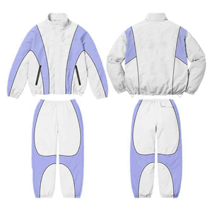 Custom New OEM Multi Color Panels Half Zip Hooded Soft Shell Eco-Friendly Print Windbreaker <b>Jacket</b> Set Adult Waterproof Pullover - Product Image 5