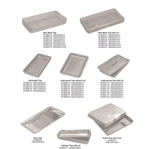 Plateau à fraises de haute qualité pour instruments chirurgicaux, 190x100x20mm, en acier inoxydable, manuel, réutilisable, par Mahfooz Instruments - Product Image 6