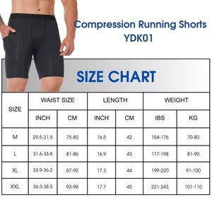 Men's Casual Solid Black <b>Compression</b> <b>Shorts</b> with Pockets Front Logo Quick Dry Mid Waist Elastic Fit <b>Short</b> Length 100% Cotton - Product Image 6