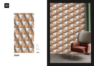 Carreaux de porcelaine émaillée de qualité supérieure, design 3D, 600x1200, 3D66 - Product Image 2