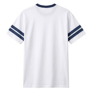 เสื้อยืดโอเวอร์ไซส์ทรงหลวมสำหรับผู้ชาย พิมพ์โลโก้ตามสั่ง ผ้าคอตตอนหนานุ่ม สไตล์สตรีทแวร์ วินเทจ ทนทานต่อการใช้งานหนัก - Product Image 2