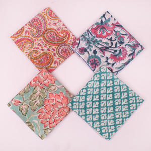 Pañuelos de Algodón Estampados Estilo Boho, Multicolores, Florales, Vintage, Ecológicos, Unisex, Accesorios de Moda Vaqueros - Product Image 4
