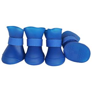Chaussures pour chien en caoutchouc tout-terrain, chaussettes élastiques protectrices multi-usages pour animaux de compagnie - Product Image 1