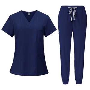 Ensembles de Blouses Médicales Personnalisées avec Logo pour Femmes – Uniformes d'Infirmières en Polyester et Coton – Ensembles Jogger pour Professionnels de Santé - Product Image 3