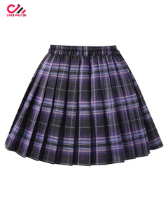 Mini-jupe plissée à taille haute à carreaux, jupe de tennis classique à motif à carreaux pour uniforme scolaire, design personnalisé - Product Image 2