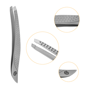 STAHLMANN PRO High Quality Durable Precision Eyebrow Tweezers Stainless Steel Clip Slanted Tip Classical/Fashion <b>Makeup</b> <b>Tool</b> - Product Image 4
