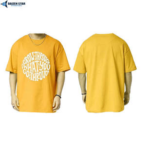 Camisetas de Cuello Redondo para Hombre, Venta al Por Mayor, 100% Algodón/Poliéster, Ecológicas, de Secado Rápido, Transpirables, Manga Corta, Corte Holgado, Casuales, Lisas - Product Image 6