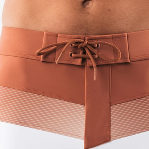 Shorts de bain pour hommes, blanc pêche, à séchage rapide, avec cordon de serrage, pour la plage, les sports nautiques, vêtements décontractés - Product Image 5