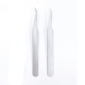 Pinces à cils professionnelles de haute précision avec logo personnalisé, outils d'extension de cils - Product Image 4