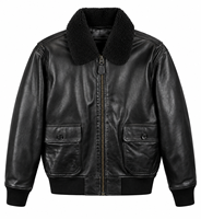 Blouson aviateur en cuir de vache véritable noir pour homme, doublure en sherpa, respirant, fermeture éclair, style moto, vêtements d'hiver