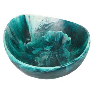 Epoxy resin <b>decorative</b> bowl handmade fruit serving bowl glossy finish modern <b>kitchen</b> decor centerpiece unique gift <b>item</b> - Product Image 3