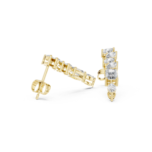 925 Sterling Silver Femmes Boucle D'oreille Bijoux Cubique Zircone Diamant Femmes Glacé Hoop Boucle D'oreille - Product Image 3