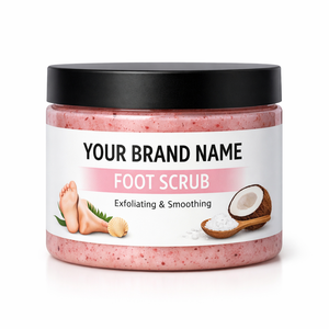 Gommage exfoliant pour les pieds en marque blanche pour l'élimination des peaux mortes, hydratant en gros avec extraits de plantes pour la vente en gros - Product Image 1