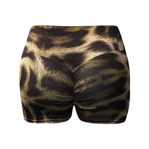 Nouveaux shorts de sport pour femmes, taille haute, imprimés par transfert thermique, coupe simple, pour la gym et les activités sportives, légers et coupe-vent, vente en gros - Product Image 2