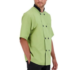 Unisex Kitchen Hotel <b>Chef</b> Uniform Short Sleeve Breathable Durable Quick Dry <b>Chef</b> Uniform for Sale - Product Image 2