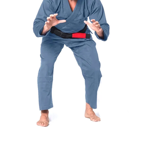 Kimono de Jiu Jitsu Brasileño Azul, Ligero y Transpirable, Uniforme de Entrenamiento de Algodón Preencogido, Proveedor Mayorista de BJJ - Product Image 5