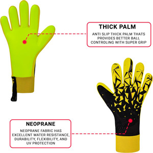 Gants de gardien de but de football en latex, gants de gardien de but pour matchs et entraînements, fabricant OEM - Product Image 5