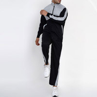 Survêtements de sport d'hiver pour hommes, taille haute, poches latérales, manches longues, fermeture éclair intégrale, respirants, séchage rapide, légers, antibactériens