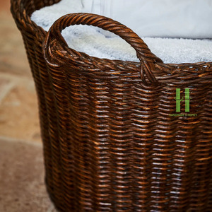Handcrafted Rattan Wicker Modern Design Storage Basket For Laundry Bedroom Storage Boxes & Bins Storage <b>Containers</b> Rattan 2026 - Product Image 4
