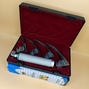 ชุดเครื่องมือส่องกล่องเสียง LAPA-737840-2-4 แบบไฟเบอร์ออปติก ยี่ห้อ Macintosh 4 ใบมีด 0-1-2-3 สำหรับผู้ใหญ่ พร้อมด้ามจับ คุณภาพพรีเมียม ใช้ซ้ำได้ - Product Image 3
