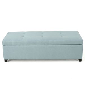 Panca Contenitore Rettangolare Contemporanea da 50 Pollici, Imbottita per Soggiorno, Ingresso, Sala Familiare - Product Image 2