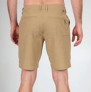 Shorts de pêche formels légers pour hommes UPF 50+ en satin, résistants à l'eau, séchage rapide, multi-poches cargo, brodés, couleur unie - Product Image 2