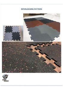 Unifit Premium <b>Interlocking</b> 20mm Rubber Floor <b>Tiles</b> - Product Image 3