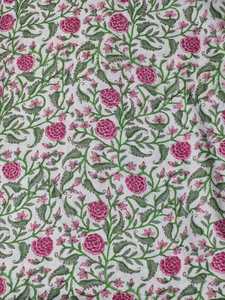 Large Quilted Waterproof <b>Foldable</b> Cotton Block Print Wash <b>Bag</b> | Bathroom Toiletry Cosmetic Travel Accessory - Product Image 4