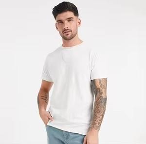 Camisetas de Algodón de Cuello Redondo para Hombre de Alta Calidad, Camisetas Casuales de Manga Corta al por Mayor con Logotipo Frontal, Diseño Liso para Pedidos al por Mayor - Product Image 6