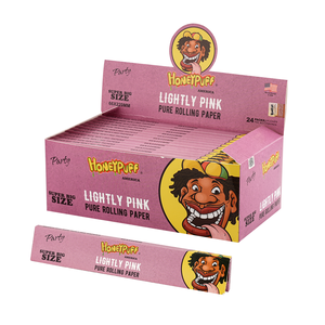 Wholesale Honeypuff Modern Square Super Size 66x220mm Pink Natural Wood Pulp <b>Rolling</b> Paper Manual Roll Pack for Smoking - Product Image 6