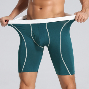 <b>Men</b> Compression <b>Shorts</b> Mid Waist Elastic Breathable Quick Dry Solid <b>Green</b> Spandex Polyester Sporty Style - Product Image 6